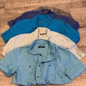 Mens button down short sleeve shirt BUNDLE! One price